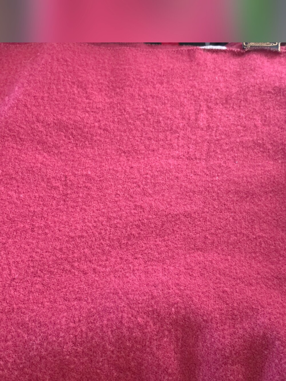 Vintage Chatham 100% Wool Throw Blanket Satin Trim WARM QUEEN SIZE 90x90 Red - Picture 6 of 8